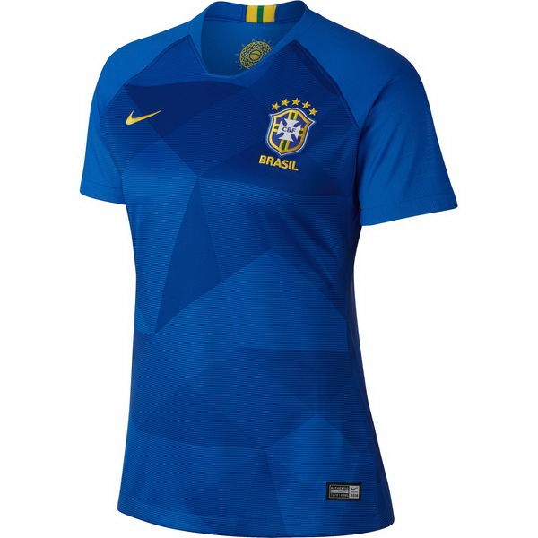 Maillot Football Brésil Exterieur Femme 2018 Bleu